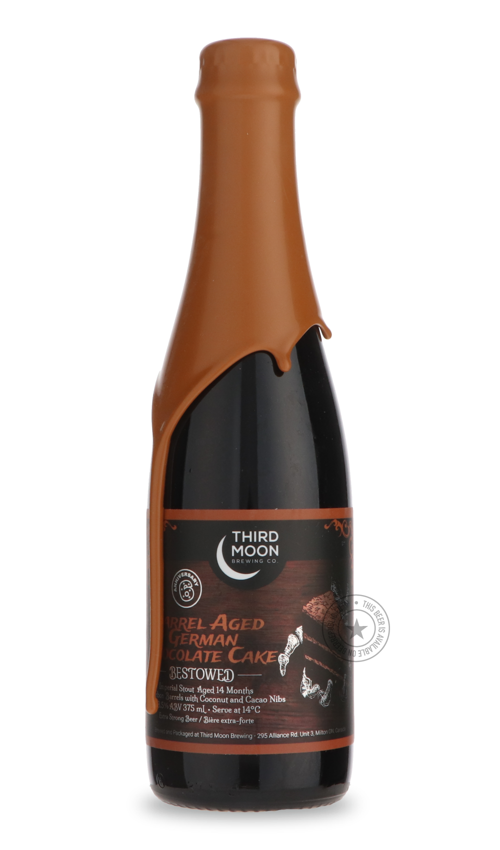 Barrel Aged Bestowed - German Chocolate Cake by Third Moon, beer label