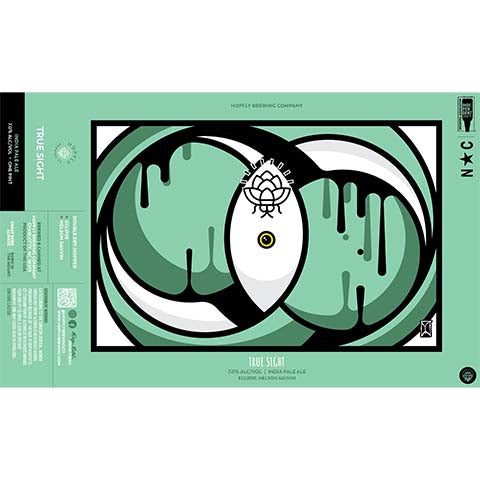 Hopfly True Sight IPA by HopFly Brewing Company, beer label