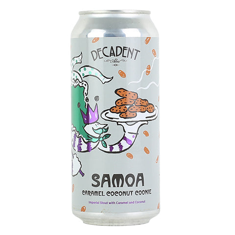 Decadent Samoa Imperial Stout by Decadent Ales, beer label