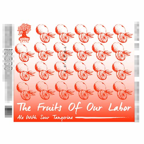 Burley Oak The Fruits Of Our Labor Sour Ale (Sour Tangerine) by Burley Oak Craft Brewery, beer label