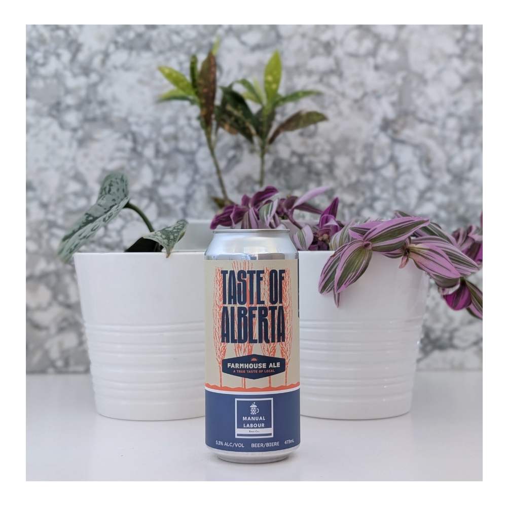Taste of Alberta Farmhouse Ale by Manual Labour Beer Co., beer label