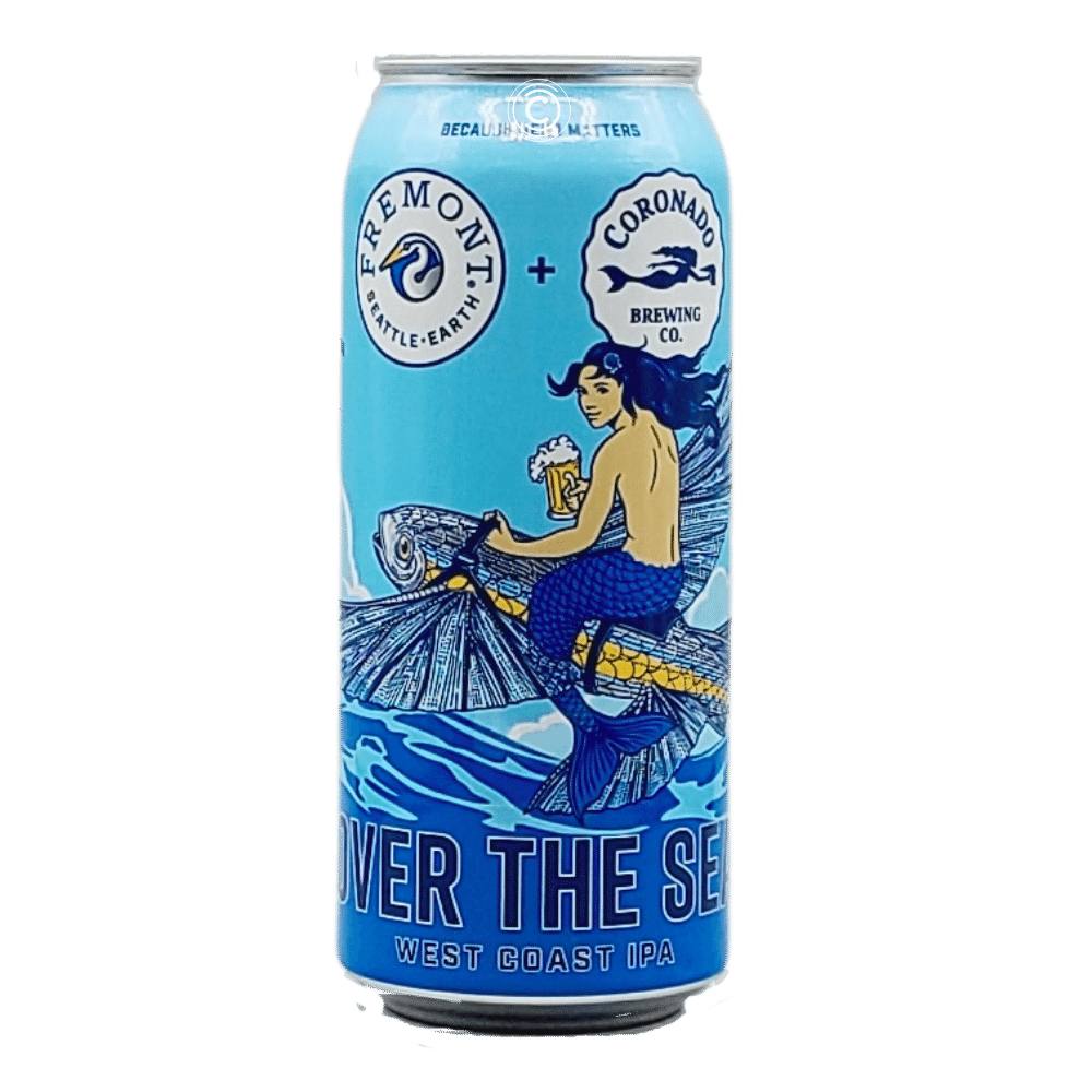 x Coronado Brewing Over the Sea West Coast IPA by Fremont Brewing Co, beer label