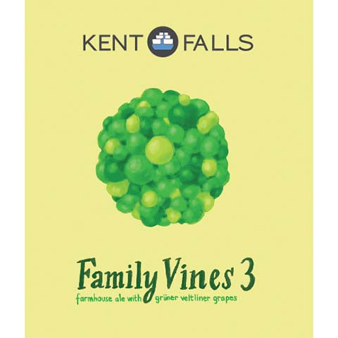Kent Falls Family Vines 3 Farmhouse Ale by Kent Falls Brewing Company, beer label