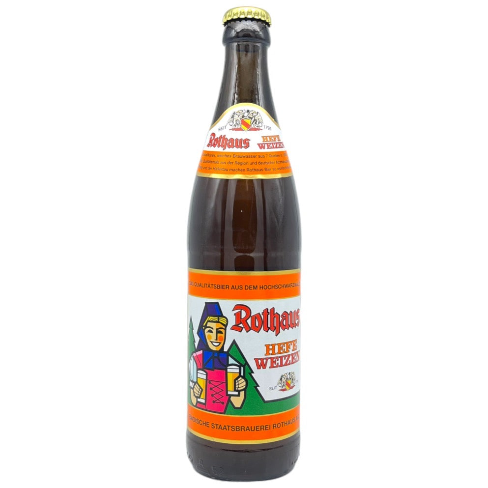 Rothaus Hefeweizen 500ml by Rothaus, beer label