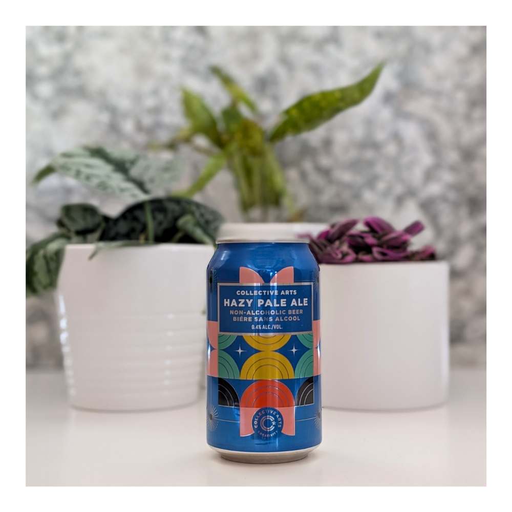 Hazy Pale Ale Non-Alcoholic by Collective Arts Brewing, beer label