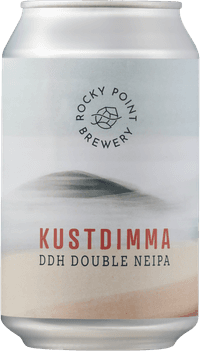 Kustdimma DDH Double NEIPA by Rocky Point Brewery, beer label