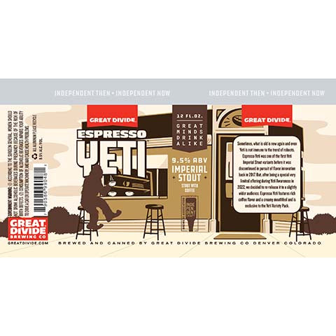 Great Divide Espresso Yeti Imperial Stout by Great Divide Brewing Co, beer label