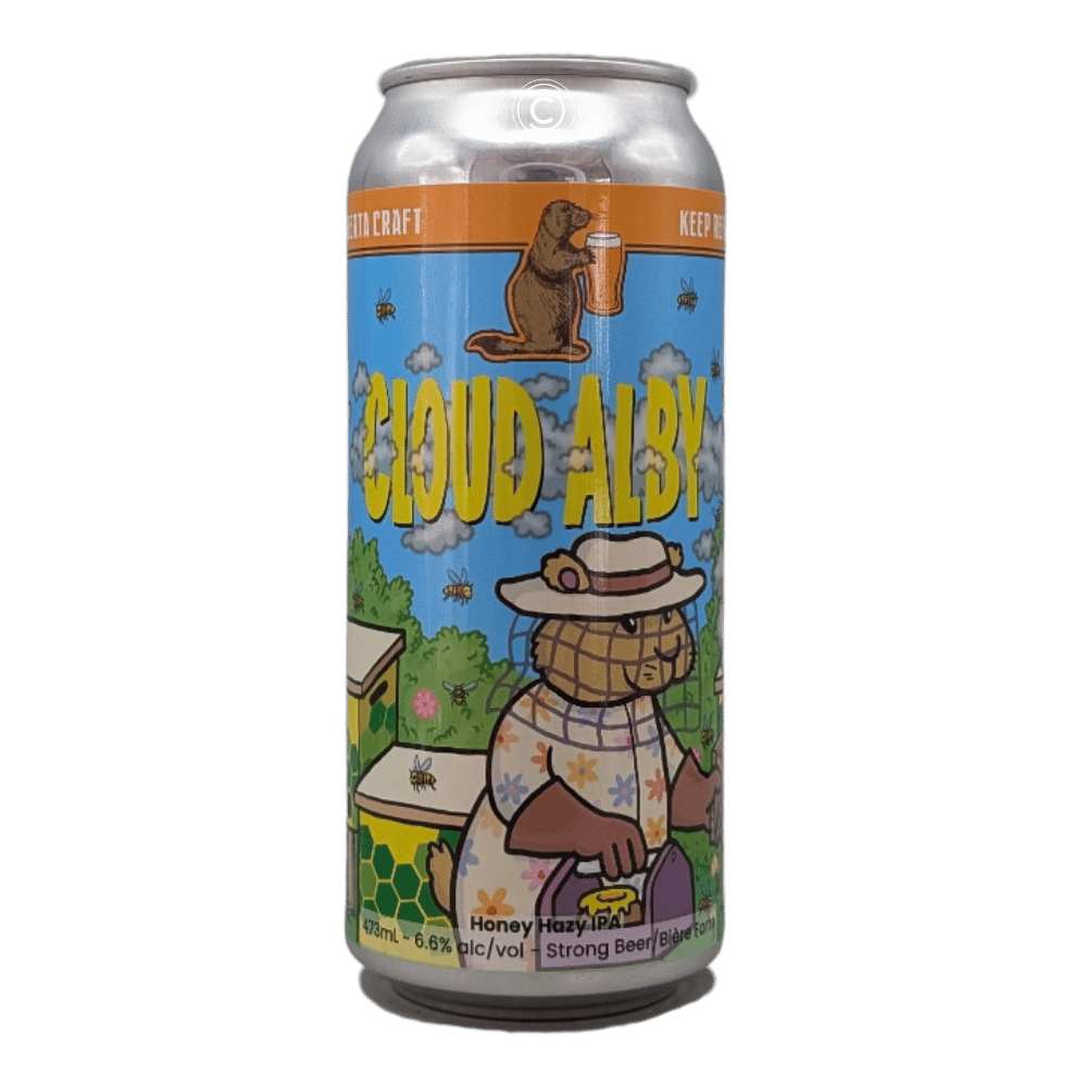Cloud Alby Hazy IPA by Prairie Dog Brewing x Fallentimber Meadery, beer label