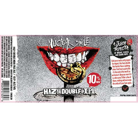 Flying Dog Nuclear Smile Hazy DIPA by Flying Dog Brewery, beer label