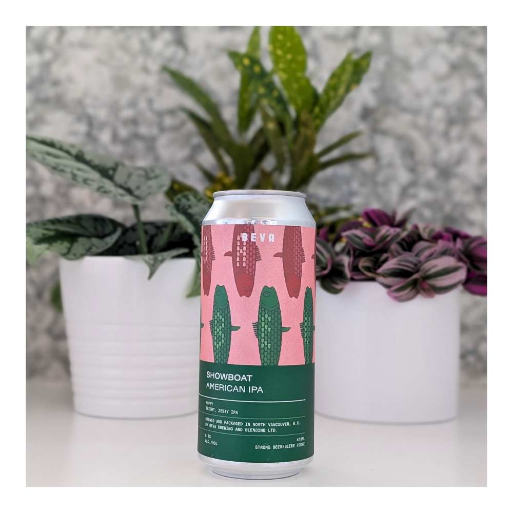 Showboat West Coast IPA by Beva Brewing & Blending, beer label