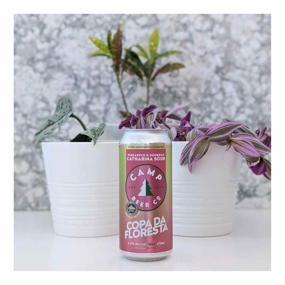 Copa Da Floresta Pineapple & Soursop Catharina Sour by Camp Beer Co., beer label