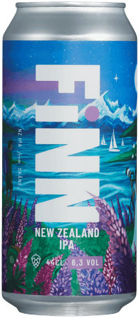 New Zealand by Brygghuset Finn, beer label