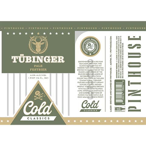 Pinthouse Tubinger Pale Festbier by Pinthouse Brewing, beer label