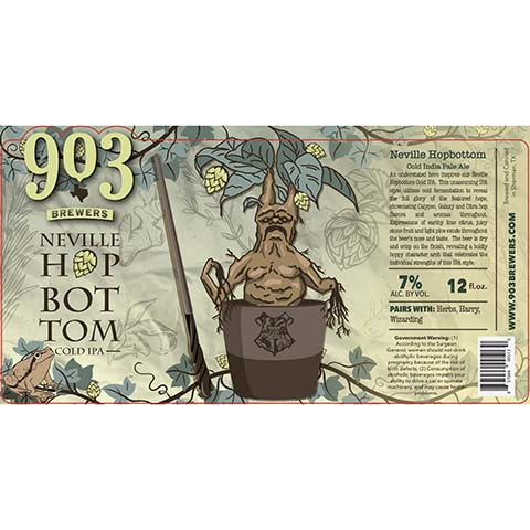 903 Brewers Neville Long Bottom Cold IPA by 903 Brewers, beer label
