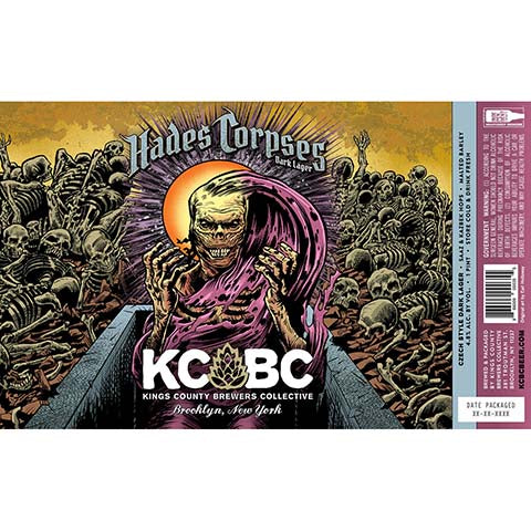 Kings County Brewers Collective Hades Corpses Dark Lager by Kings County Brewers Collective, beer label