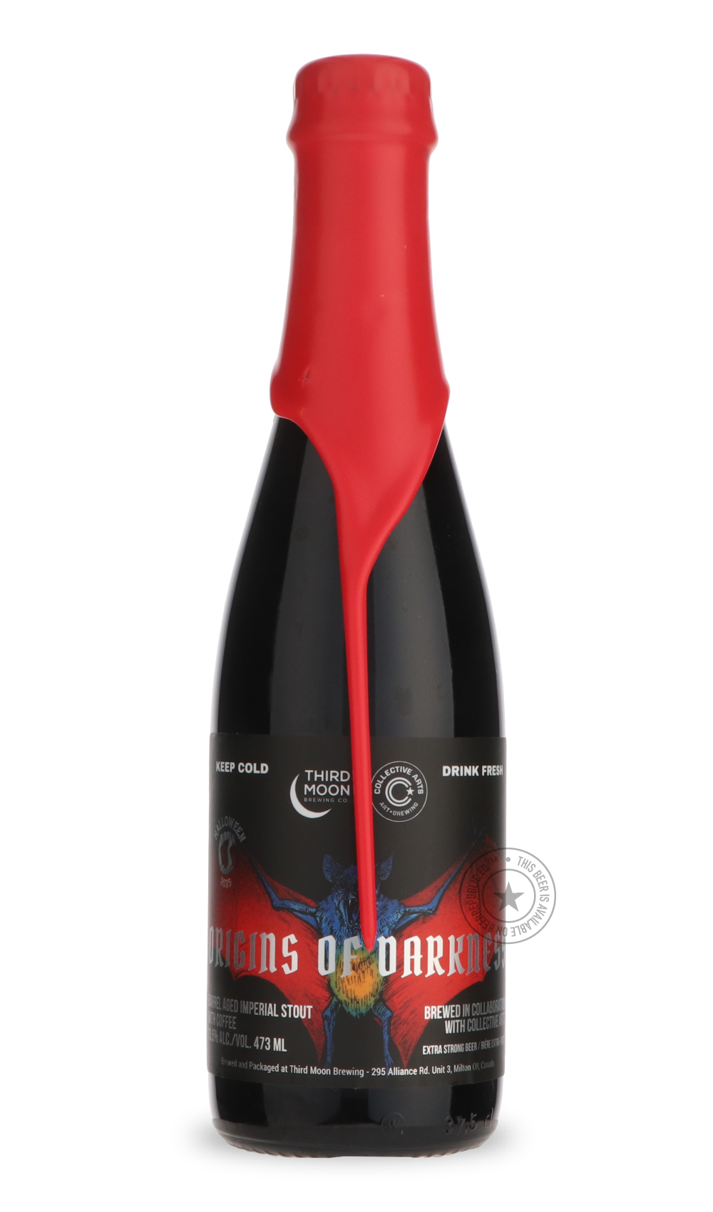 Origins of Darkness / Collective Arts by Third Moon, beer label