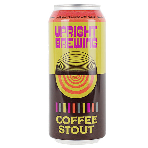 Coffee Stout by Upright Brewing Co, beer label