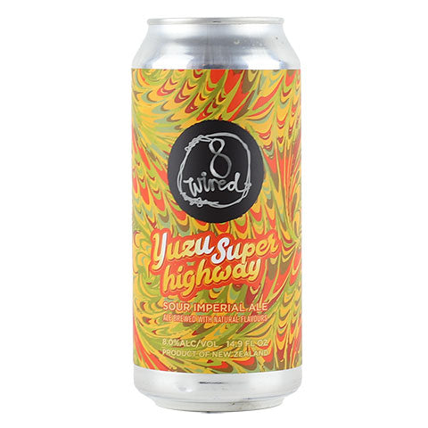 8 Wired Yuzu Super Highway Sour Imperial Ale by 8 Wired, beer label
