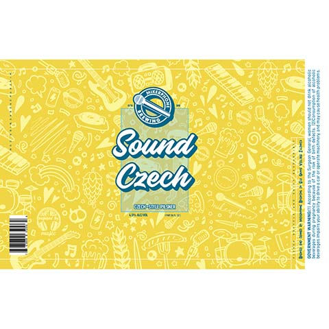 Mikerphone Sound Czech Pilsner by Mikerphone Brewing, beer label