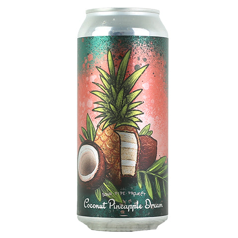 Vitamin Sea Sour Pipe Project Coconut Pineapple Dream Sour Ale by Vitamin Sea Brewing, beer label
