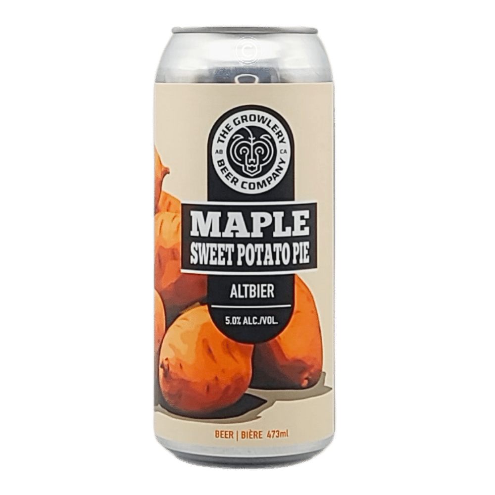 Maple Sweet Potato Pie Altbier by The Growlery Beer Co., beer label