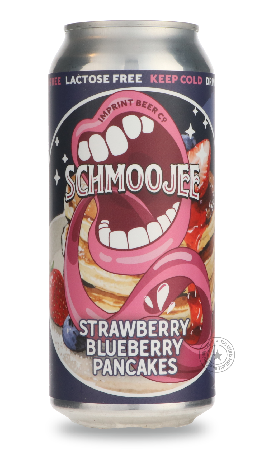 Schmoojee Strawberry Blueberry Pancakes by Imprint Beer Company, beer label