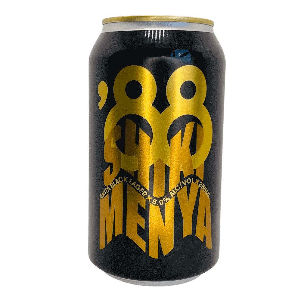 Co. Shiki Menya Akita Black Lager by Eighty-Eight Brewing Co., beer label