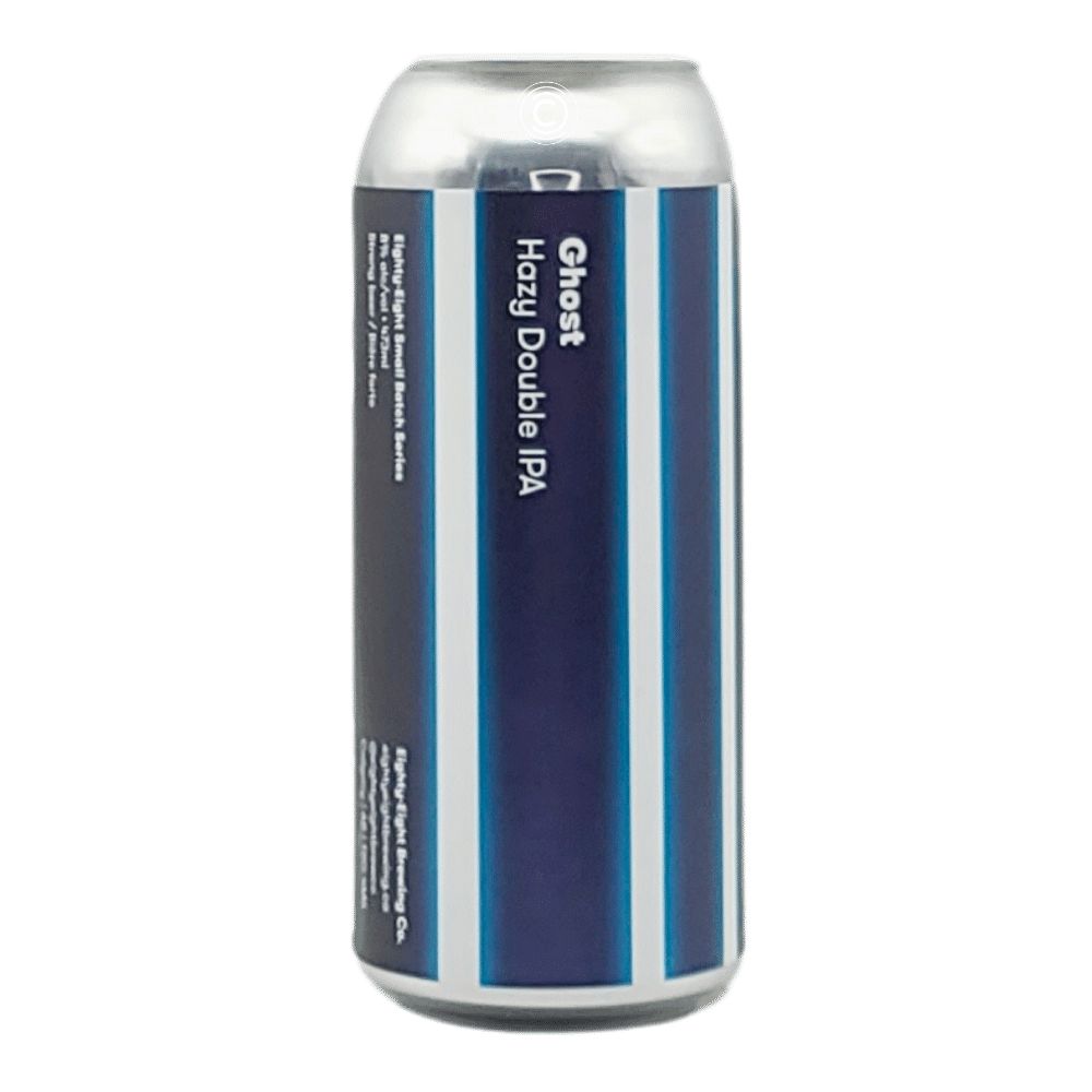 Ghost Hazy Double IPA by Eighty Eight Brewing Co., beer label