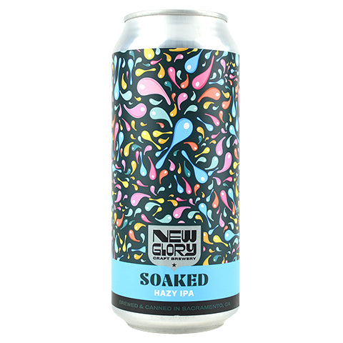 New Glory Soaked Hazy IPA by New Glory Craft Brewery, beer label