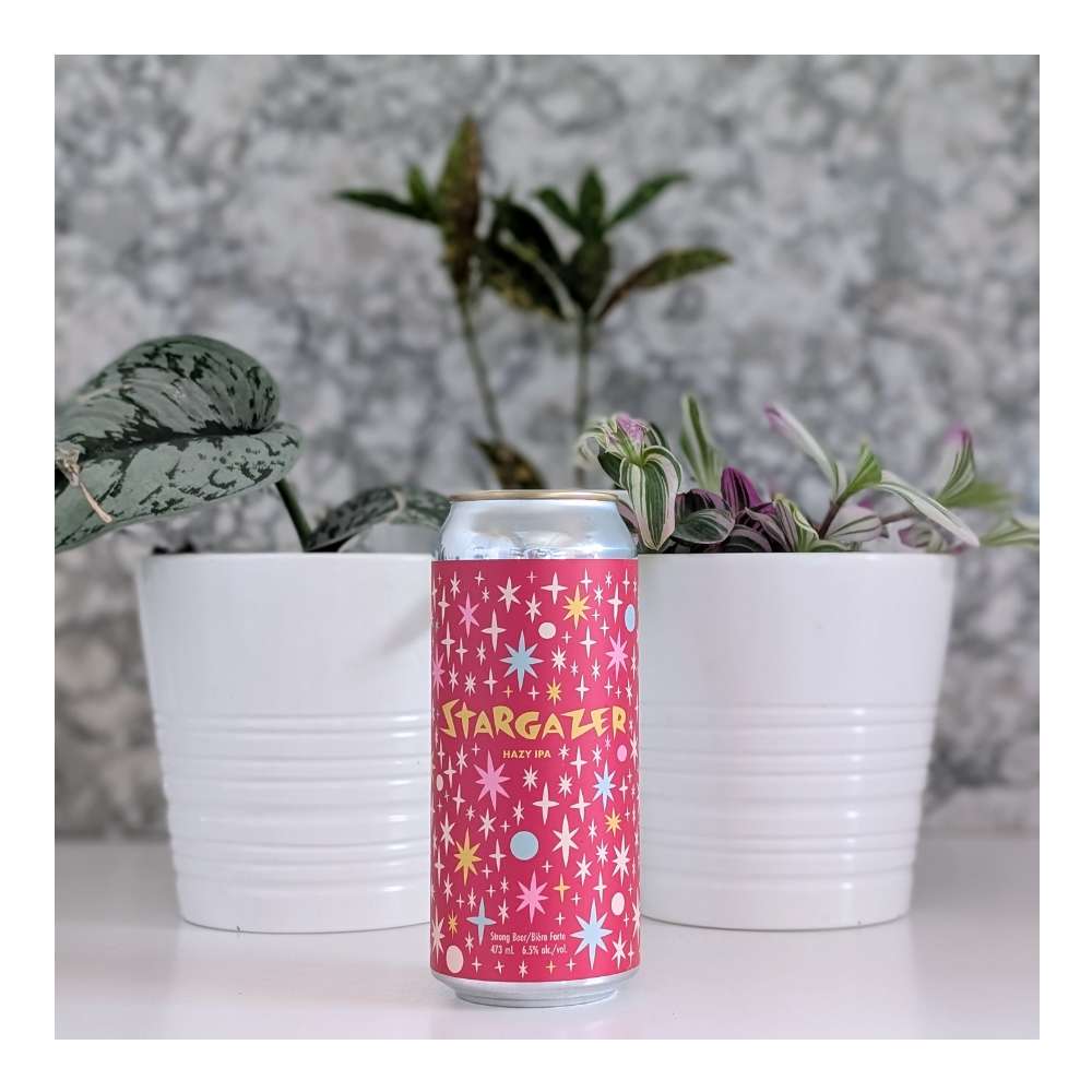 Stargazer Hazy IPA by Cabin Brewing Company, beer label