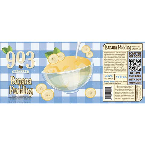 903 Brewers Banana Pudding Cream Ale by 903 Brewers, beer label