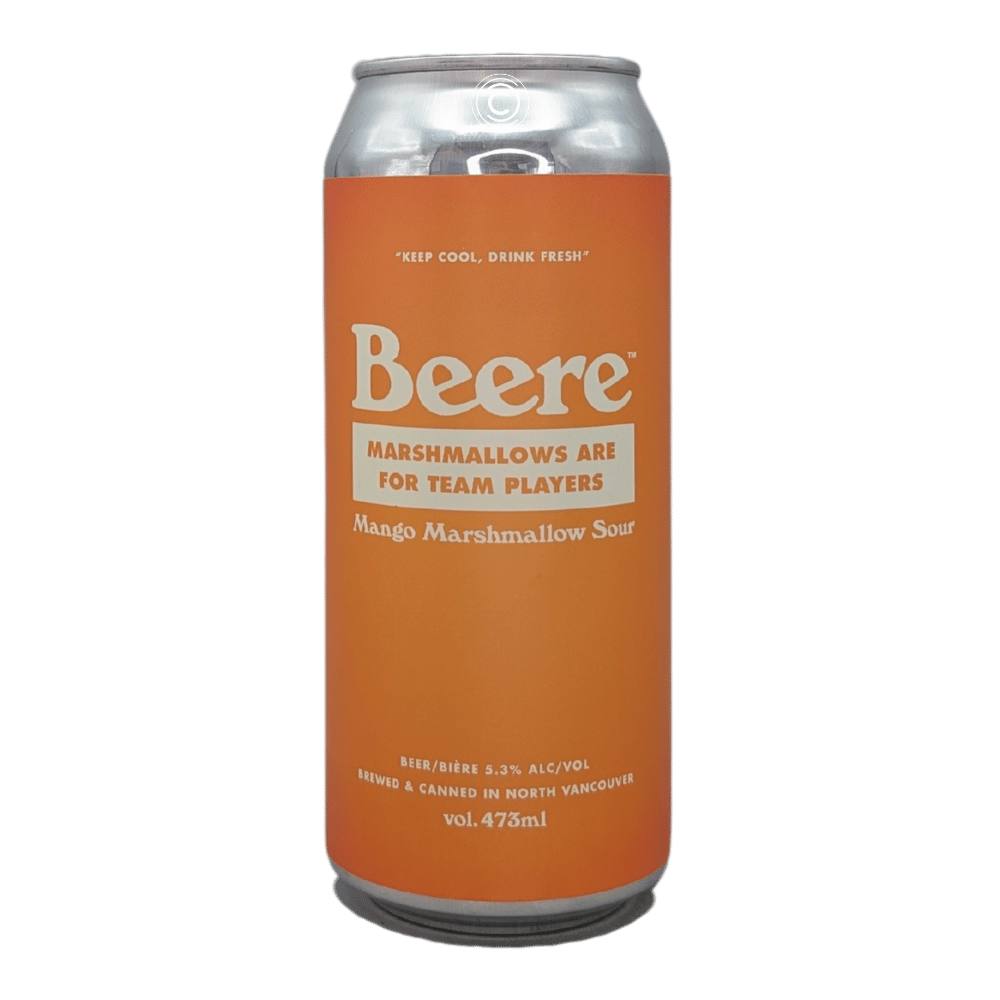 Marshmallows Are For Team Players Mango Marshmallow Sour by Beere Brewing Company, beer label