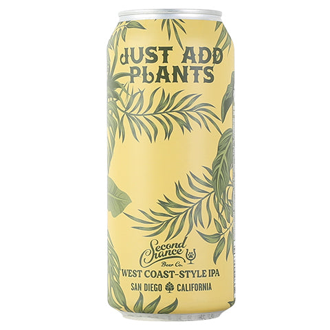 Second Chance Just Add Plants IPA by Second Chance Beer Company, beer label