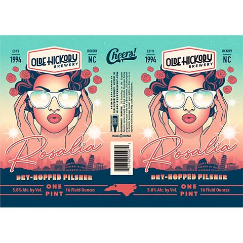 Olde Hickory Rosalia Dry Hopped Pilsner by Olde Hickory Brewery, beer label