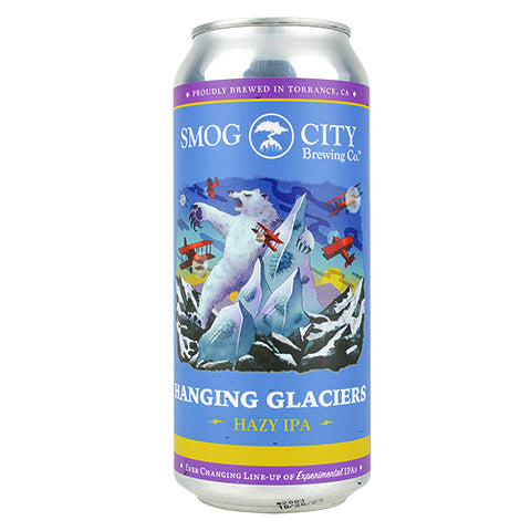 Smog City Hanging Glaciers Hazy IPA by Smog City Brewing, beer label