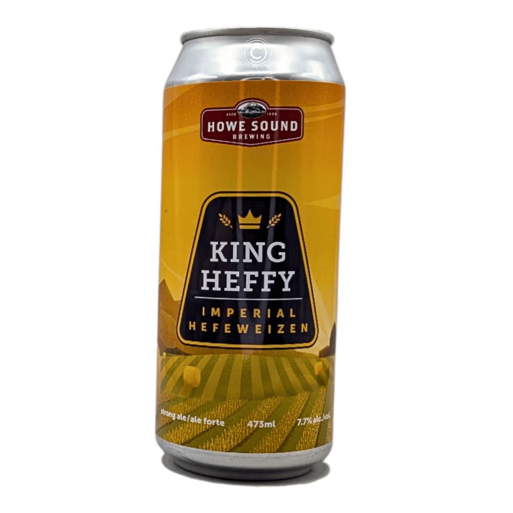 King Heffy Imperial Hefeweizen by Howe Sound Brewing, beer label