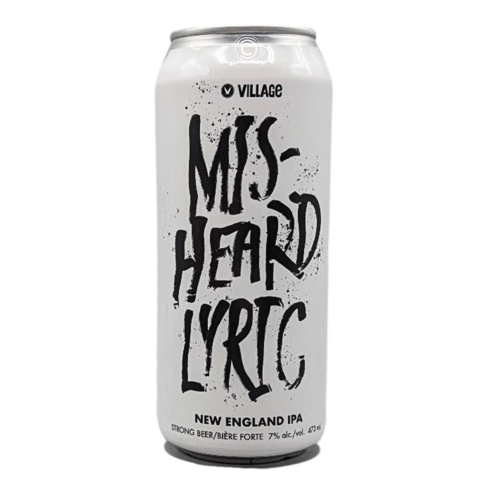 Misheard Lyric New England IPA by Village Brewery, beer label