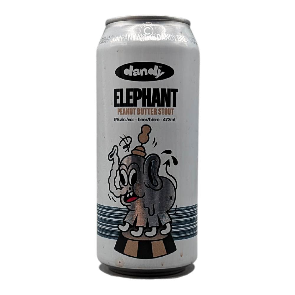 Elephant Peanut Butter Stout by The Dandy Brewing Company, beer label
