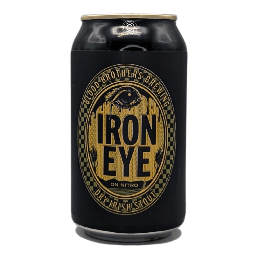 Iron Eye On Nitro Dry Irish Stout by Blood Brothers Brewing, beer label