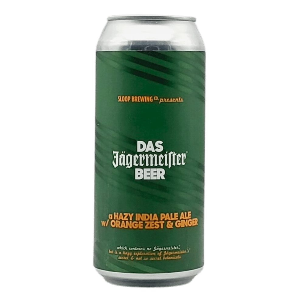 Das Jagermeister NEIPA by Sloop Brewing, beer label