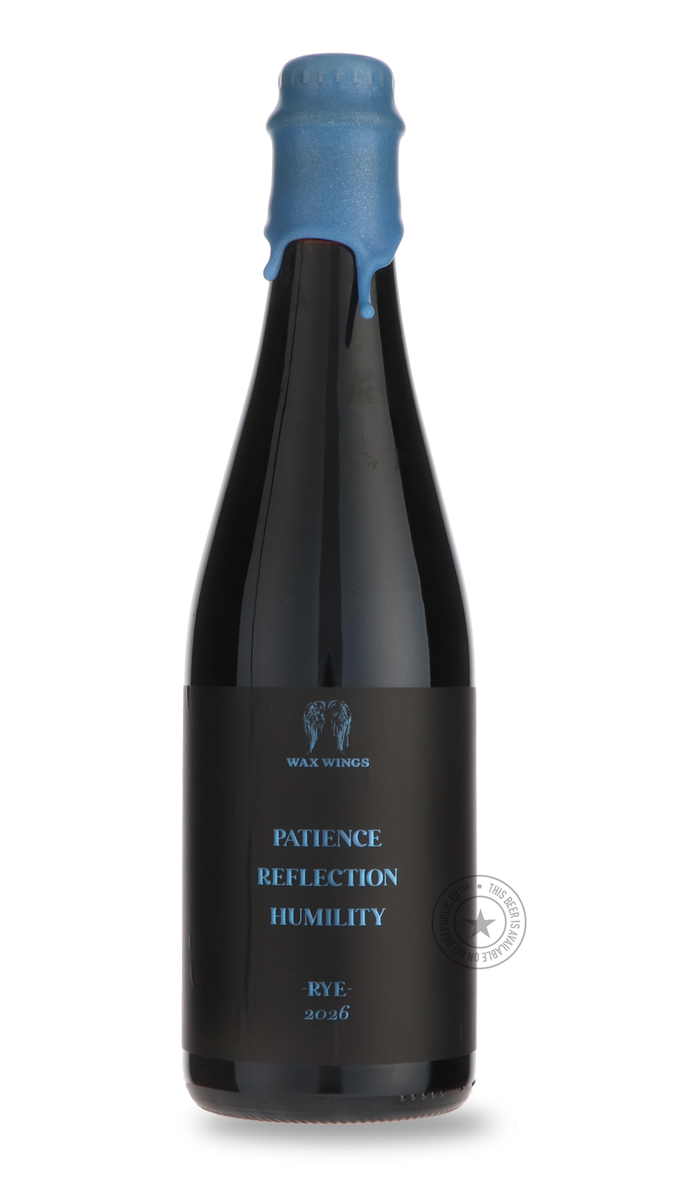 Patience, Reflection, Humility RYE by Wax Wings, beer label