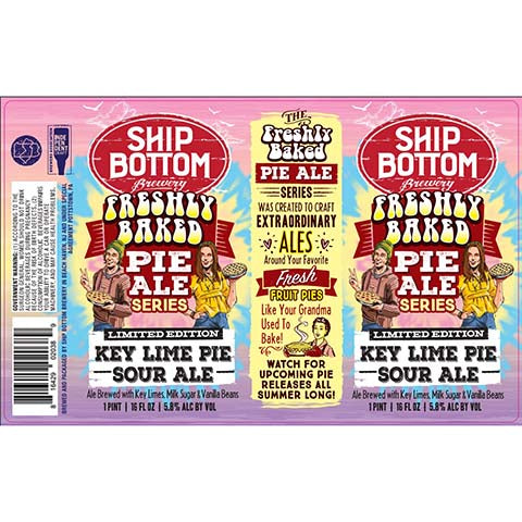Ship Bottom Key Lime Pie Sour Ale by Ship Bottom Brewery, beer label