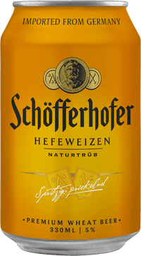 Schöfferhofer Weizen by Radeberger Gruppe KG, beer label
