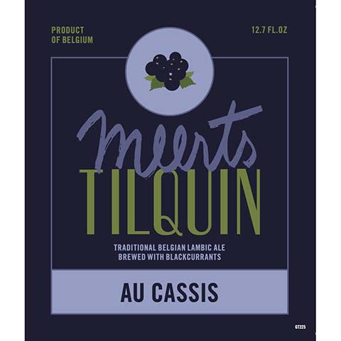 Twelve Percent Meerts Tilquin Au Cassis Belgian Lambic Ale by Twelve Percent Beer Project, beer label