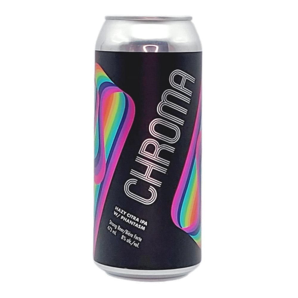 x Untitled Art Brewing Chroma Double IPA by Cabin Brewing Company, beer label