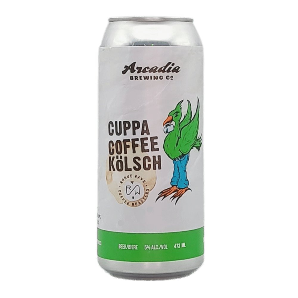 Cuppa Coffee Kolsch by Arcadia Brewing Co, beer label