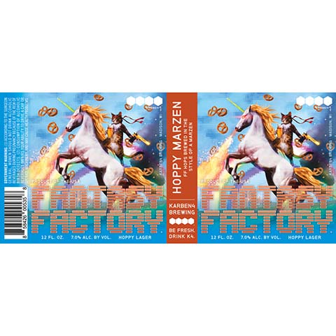 Karben4 Fantasy Factory Hoppy Marzen Hoppy Lager by Karben4 Brewing, beer label