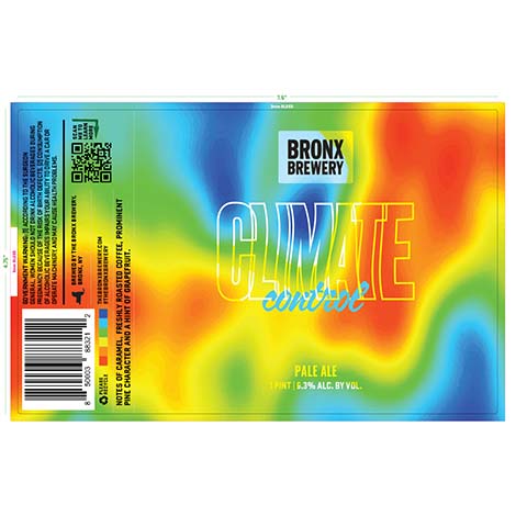 Bronx Climate Control Pale Ale by Bronx Brewery, beer label
