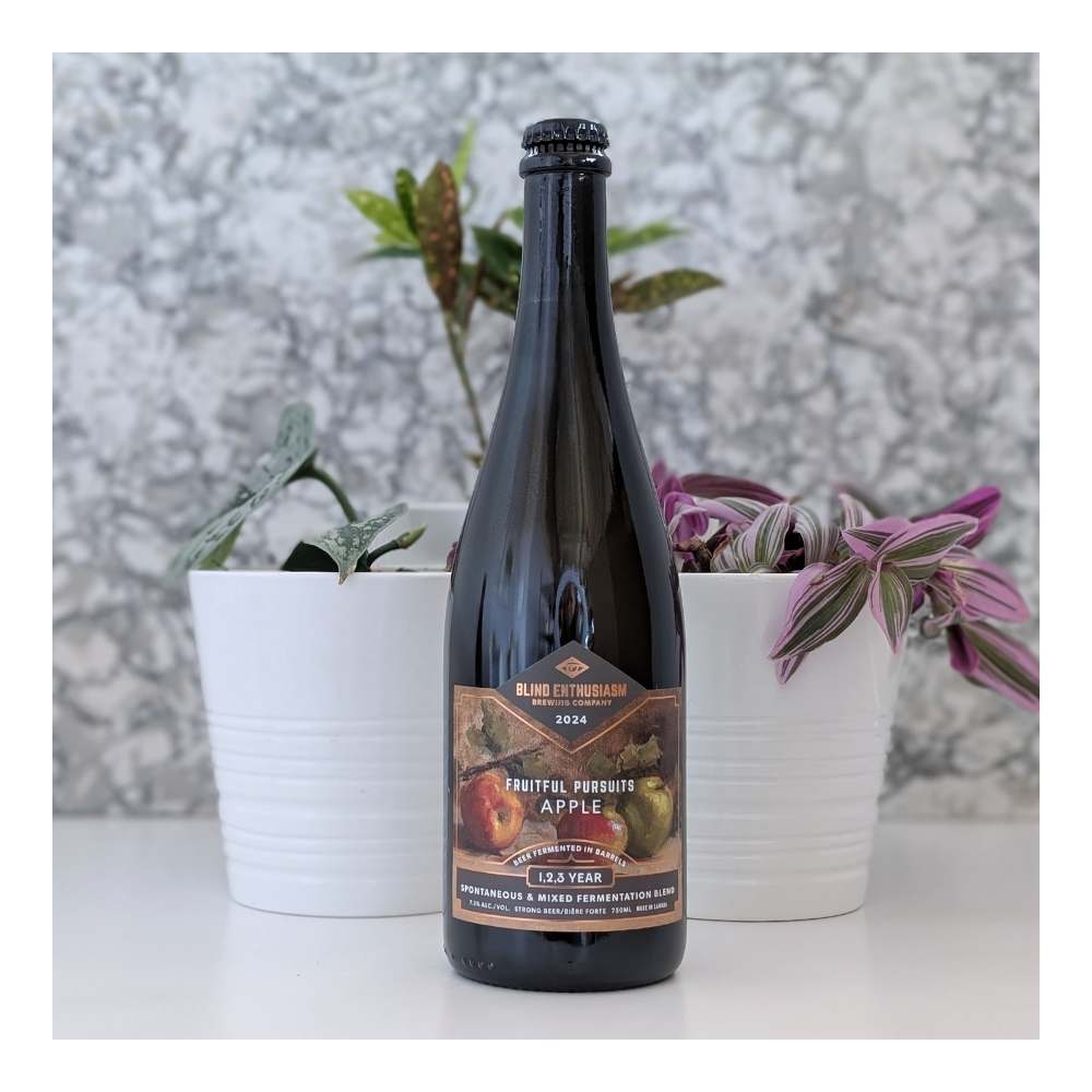 Fruitful Pursuits : Apple (2024) by Blind Enthusiasm Brewing Company, beer label
