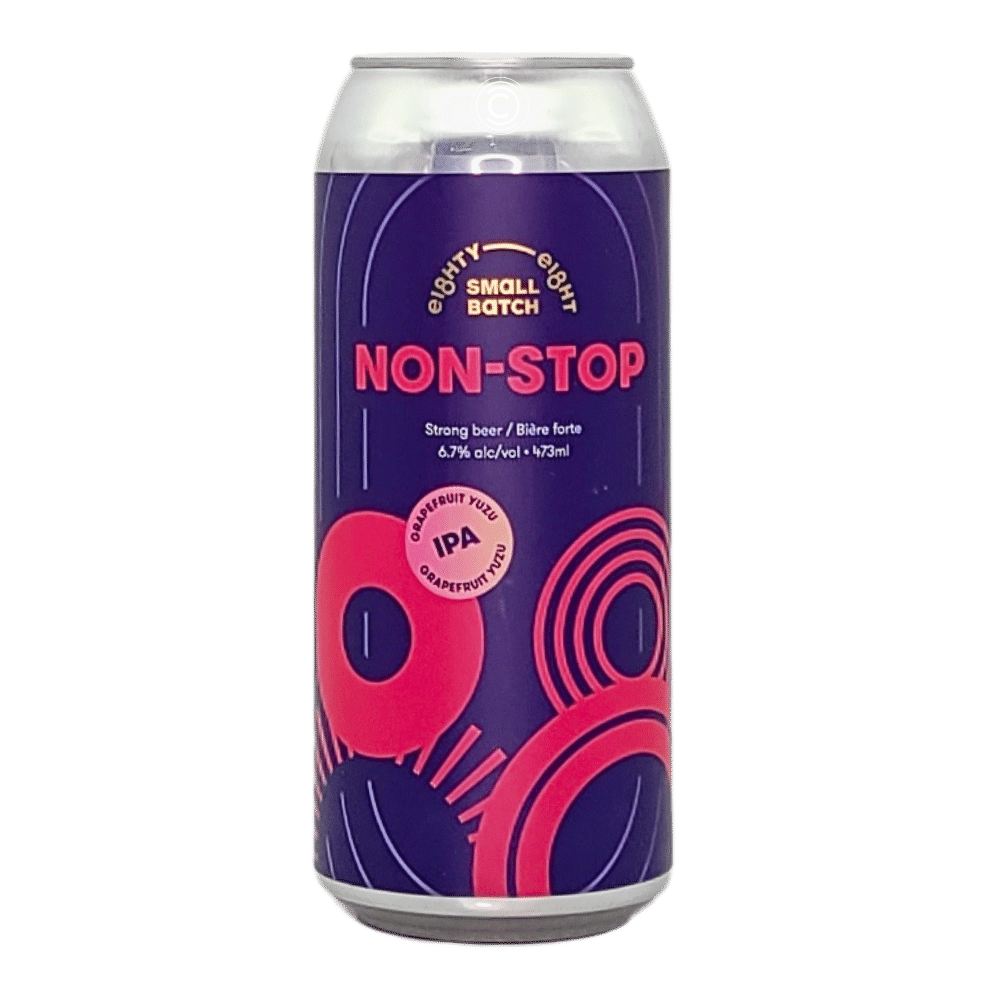 Non-Stop Grapefruit Yuzu IPA by Eighty Eight Brewing Co., beer label
